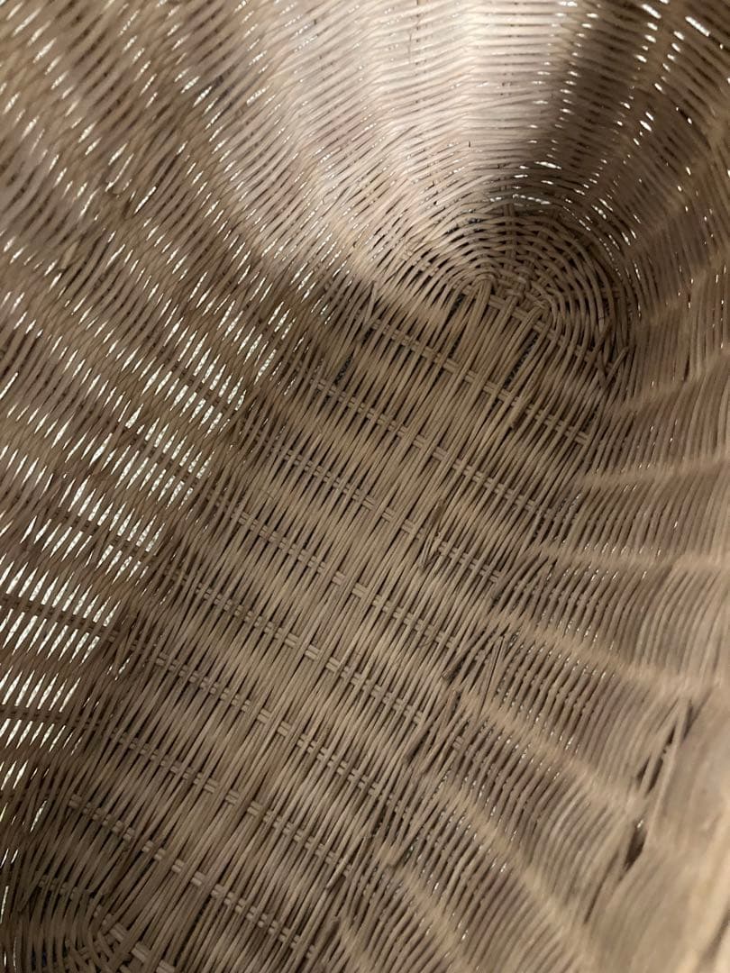 大きいラタンパニエ 籐編みバスケット ブロカントショップアンティーク家具店購入