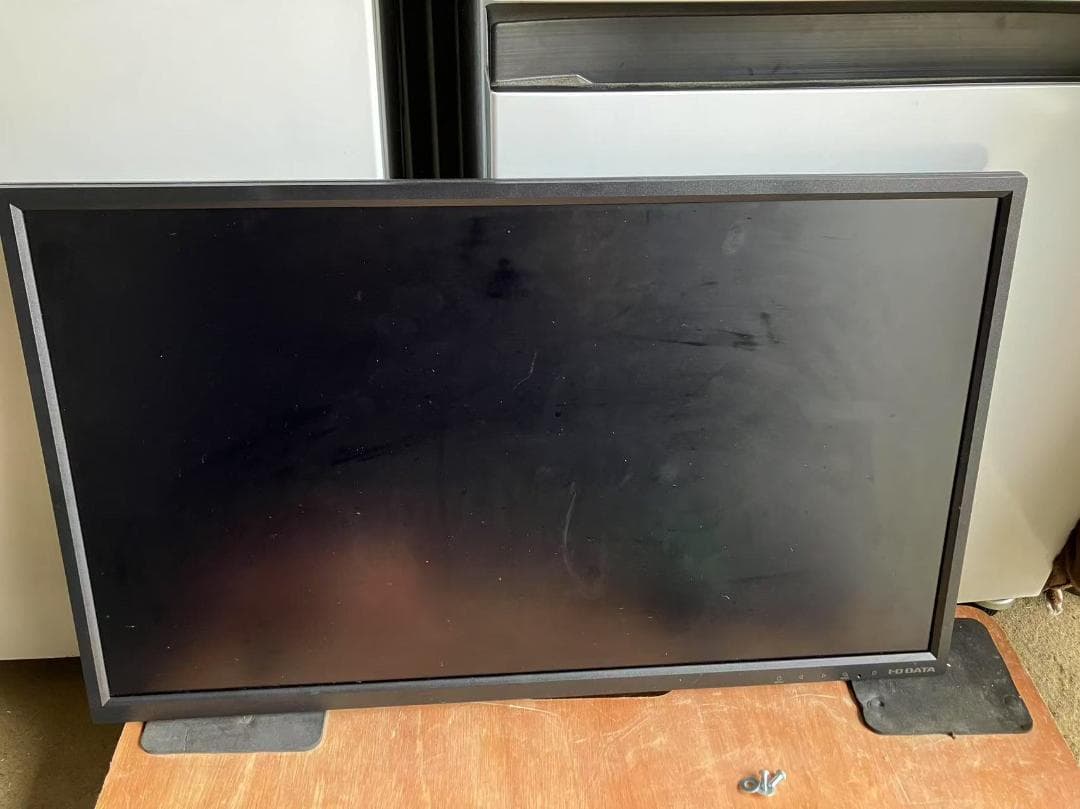 JC105-IODATA KH245V ブラック、モニター用シングルアーム付