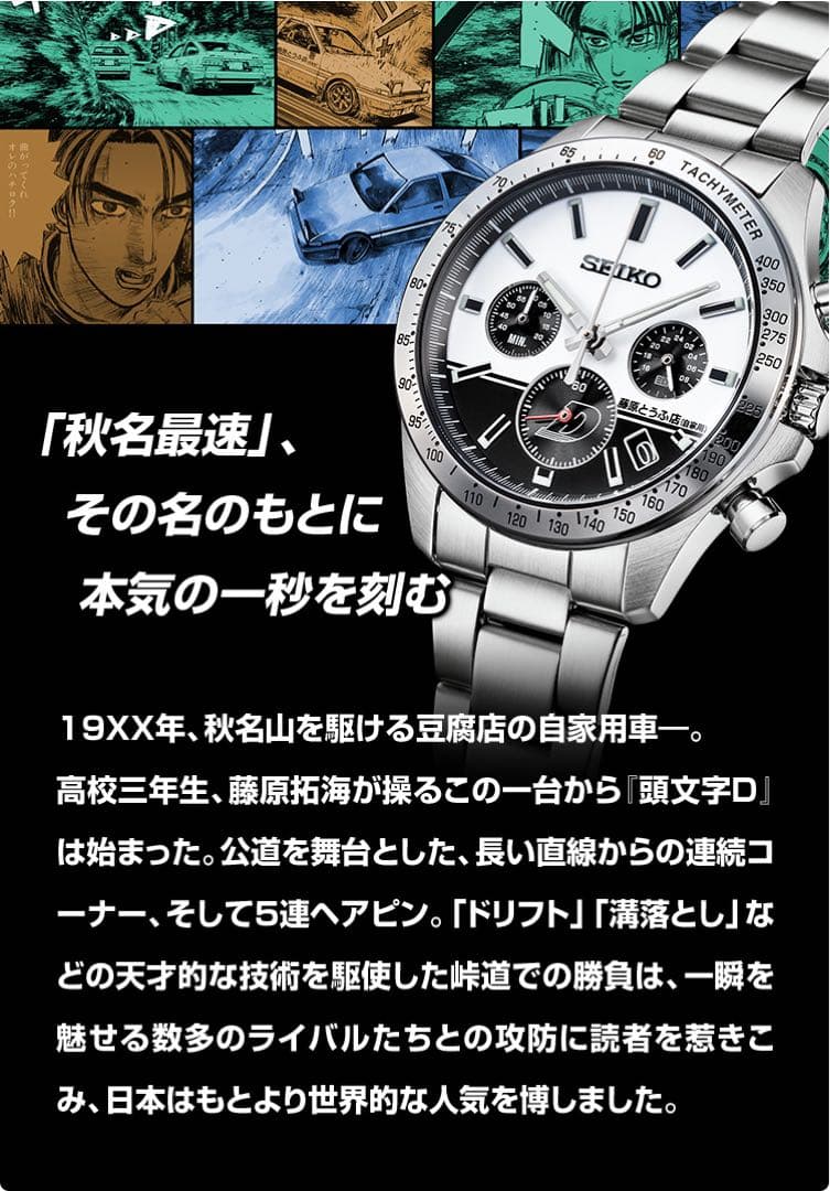 頭文字Ｄ×SEIKO 腕時計　コラボウォッチ　新品未使用品　限定1995点