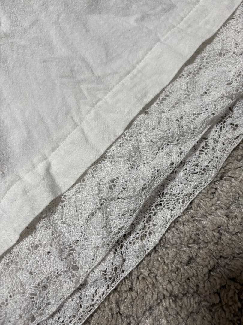 12月7日まで限定価格⭐︎【UpcycleLino】近江晒しレースワンピース