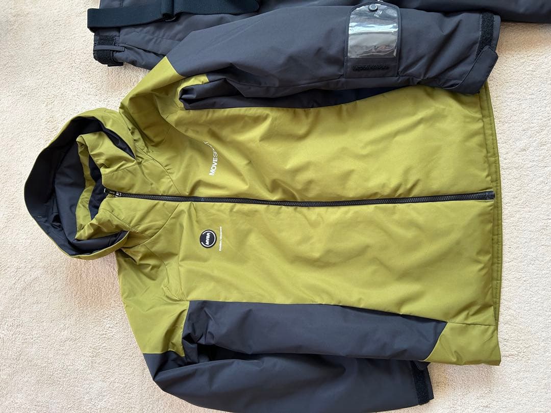 【LL】DESCENTE スノーボードウェア上下セット グリーン/ブラック