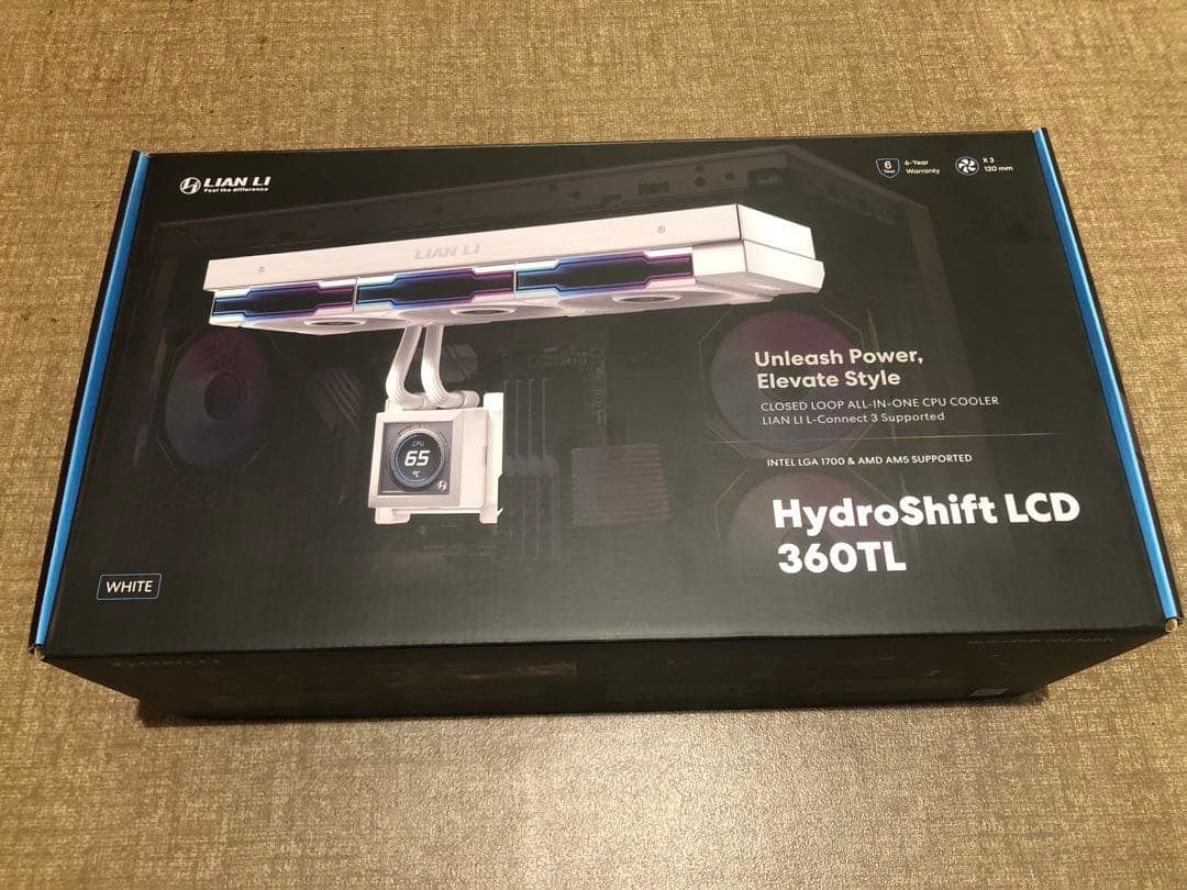 【新品未使用】LIAN LI HydroShift LCD 360TL 簡易水冷