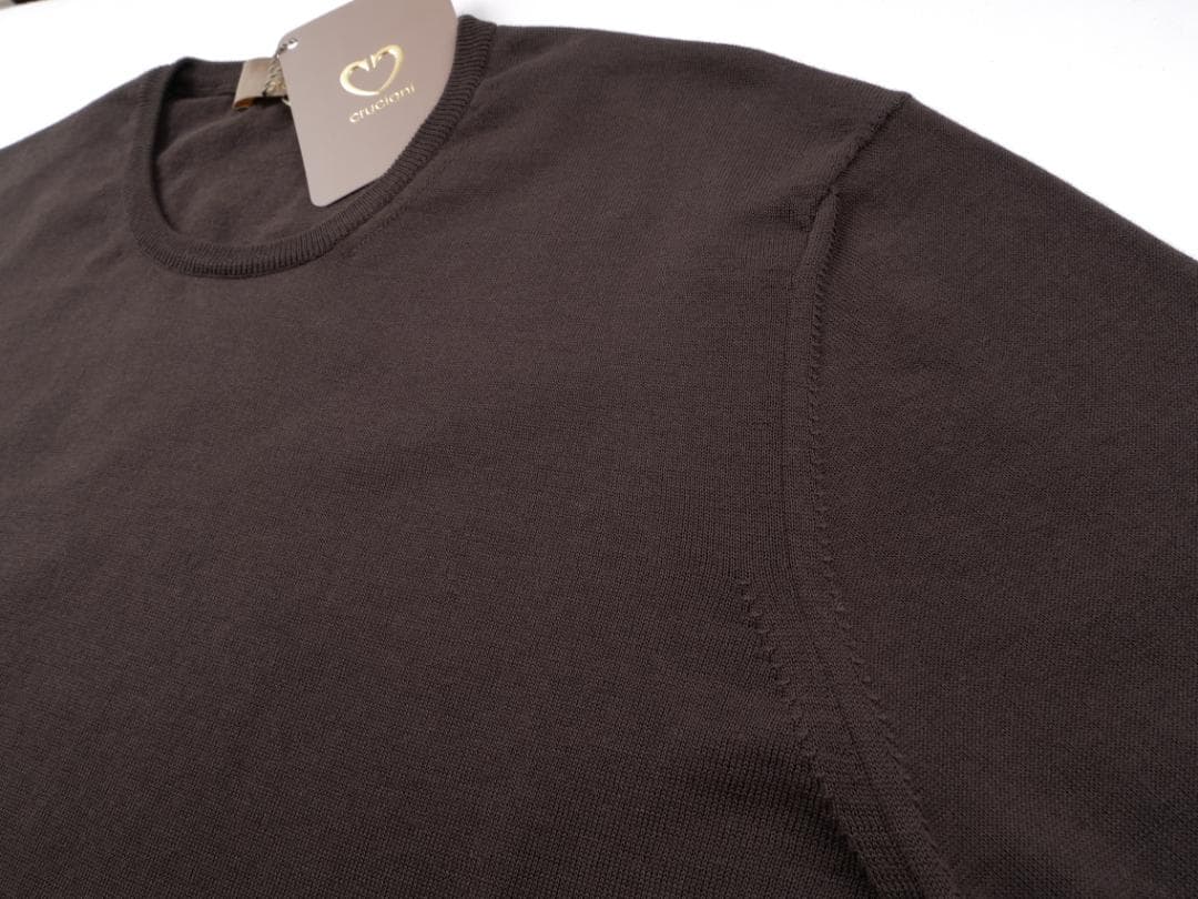 Cruciani◆Made in Italy◆48◆ブラウン◆ハイゲージ ニット