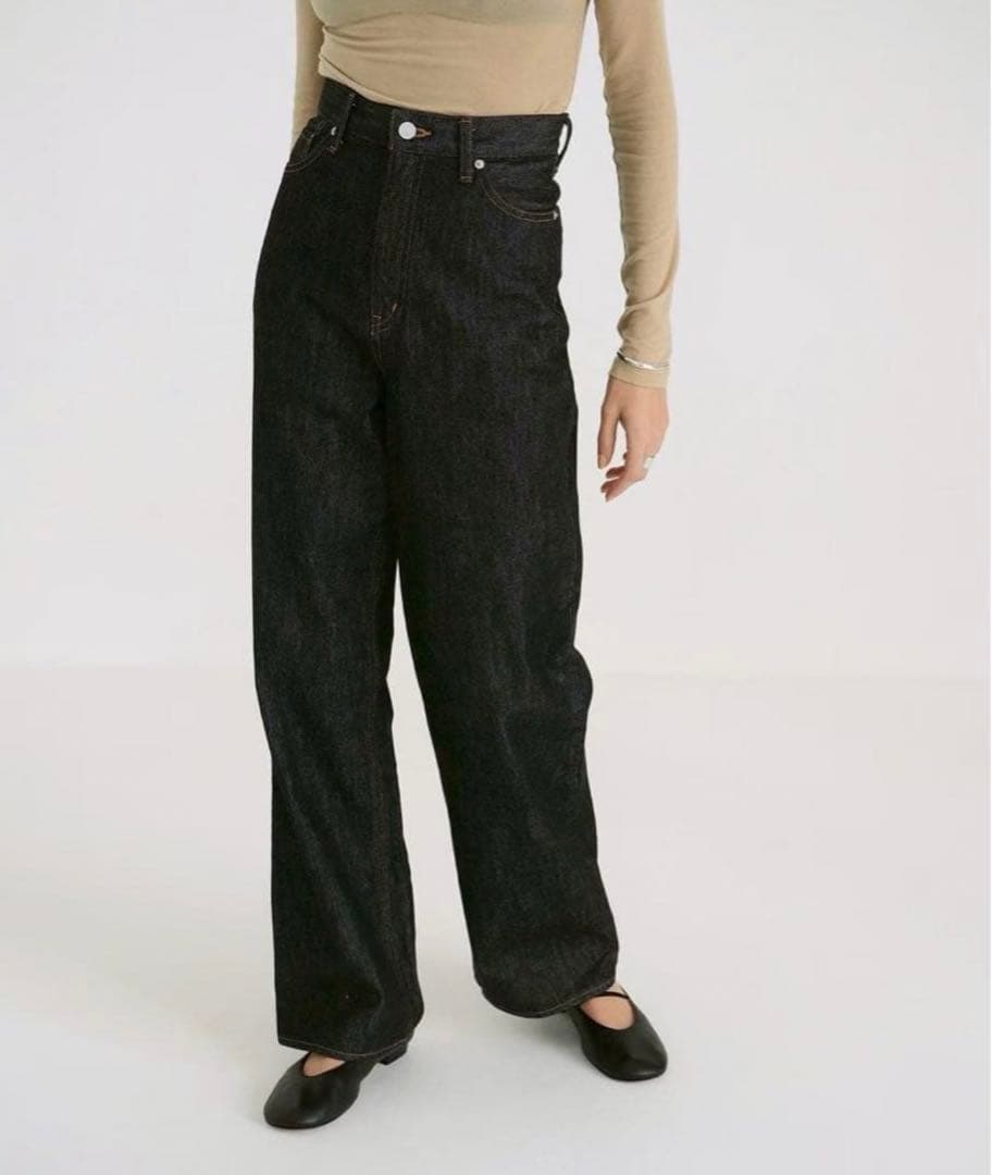 【美品】CLANE SECOND DENIM PANTS LIGHT BLACK
