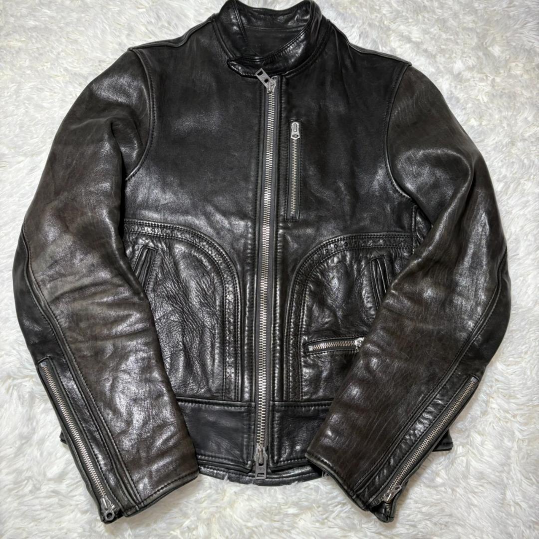 ジョンブル JOHNBULL ホースハイド シングルライダース M