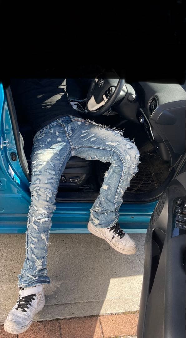 【VALABASAS】リップタイドスタックドジーンズ タグ付き