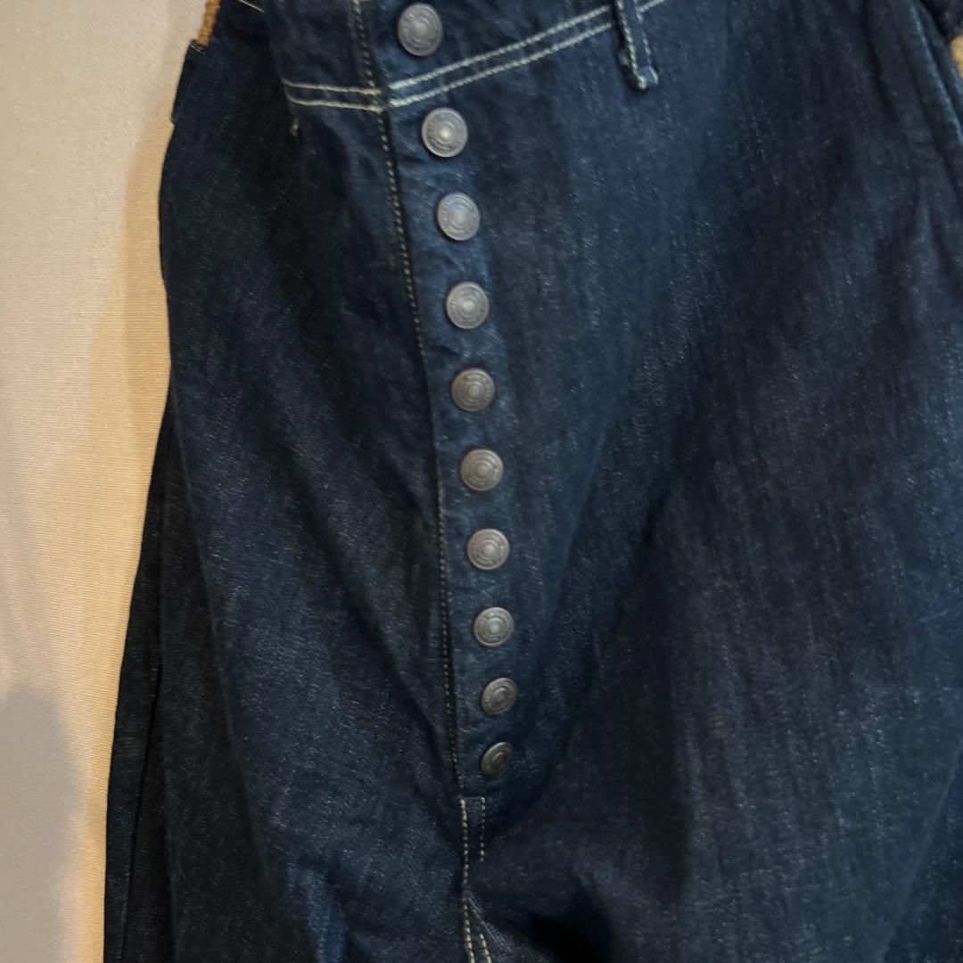 ★美品！KAPITAL 異素材ドッキングサルエルデニム