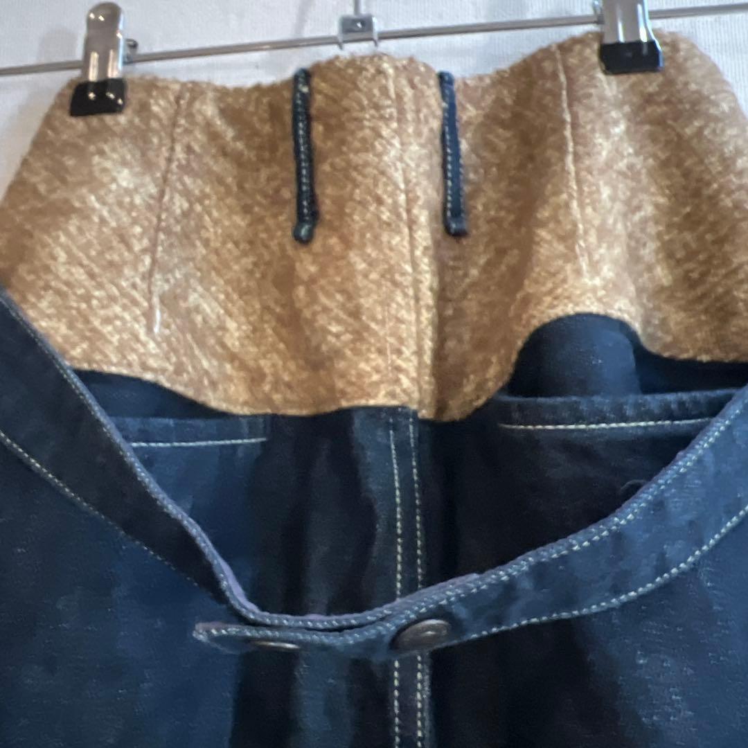 ★美品！KAPITAL 異素材ドッキングサルエルデニム