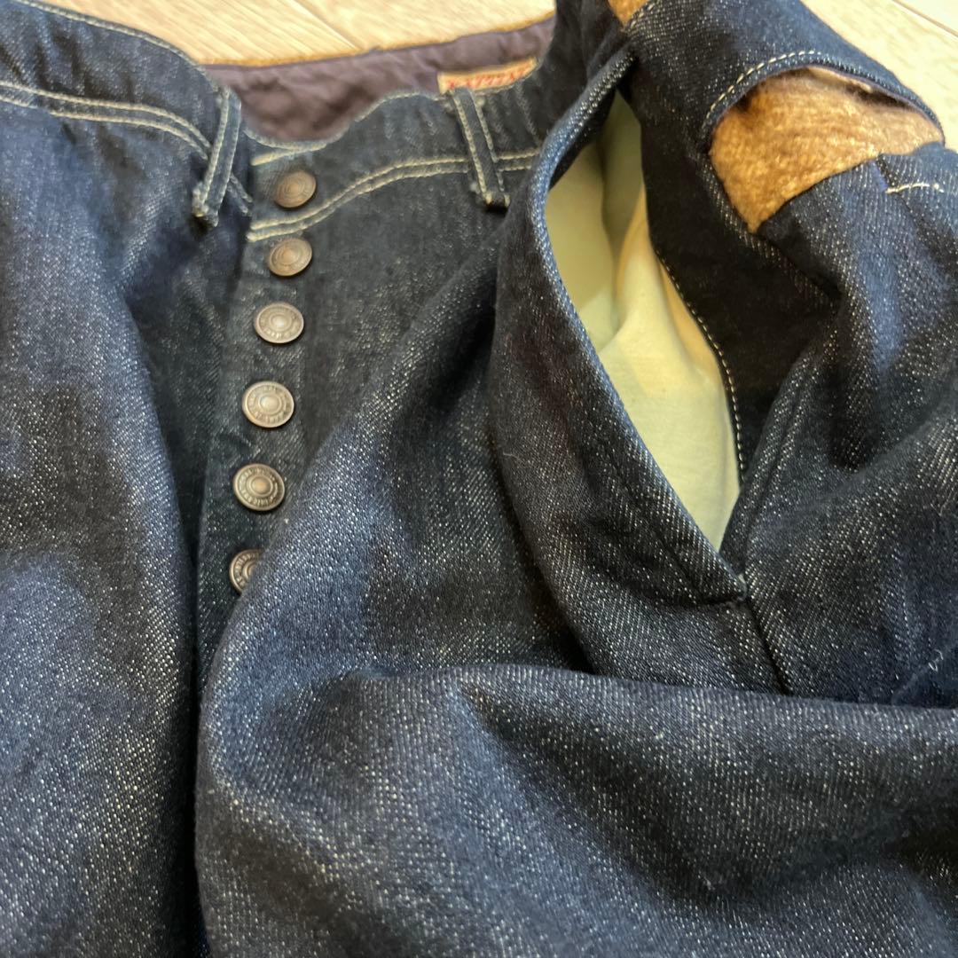 ★美品！KAPITAL 異素材ドッキングサルエルデニム