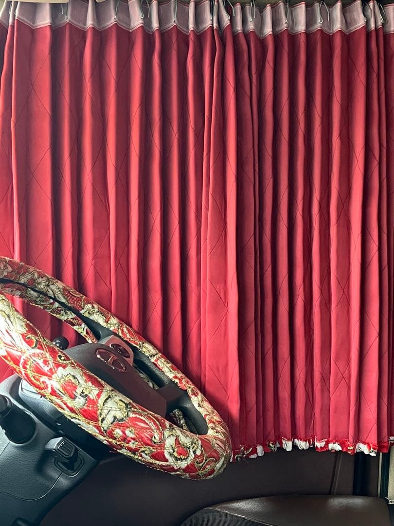 金華山　小雪　ファイブスターギガ　ダッシュマット＆カーテン＆ハンドルカバー