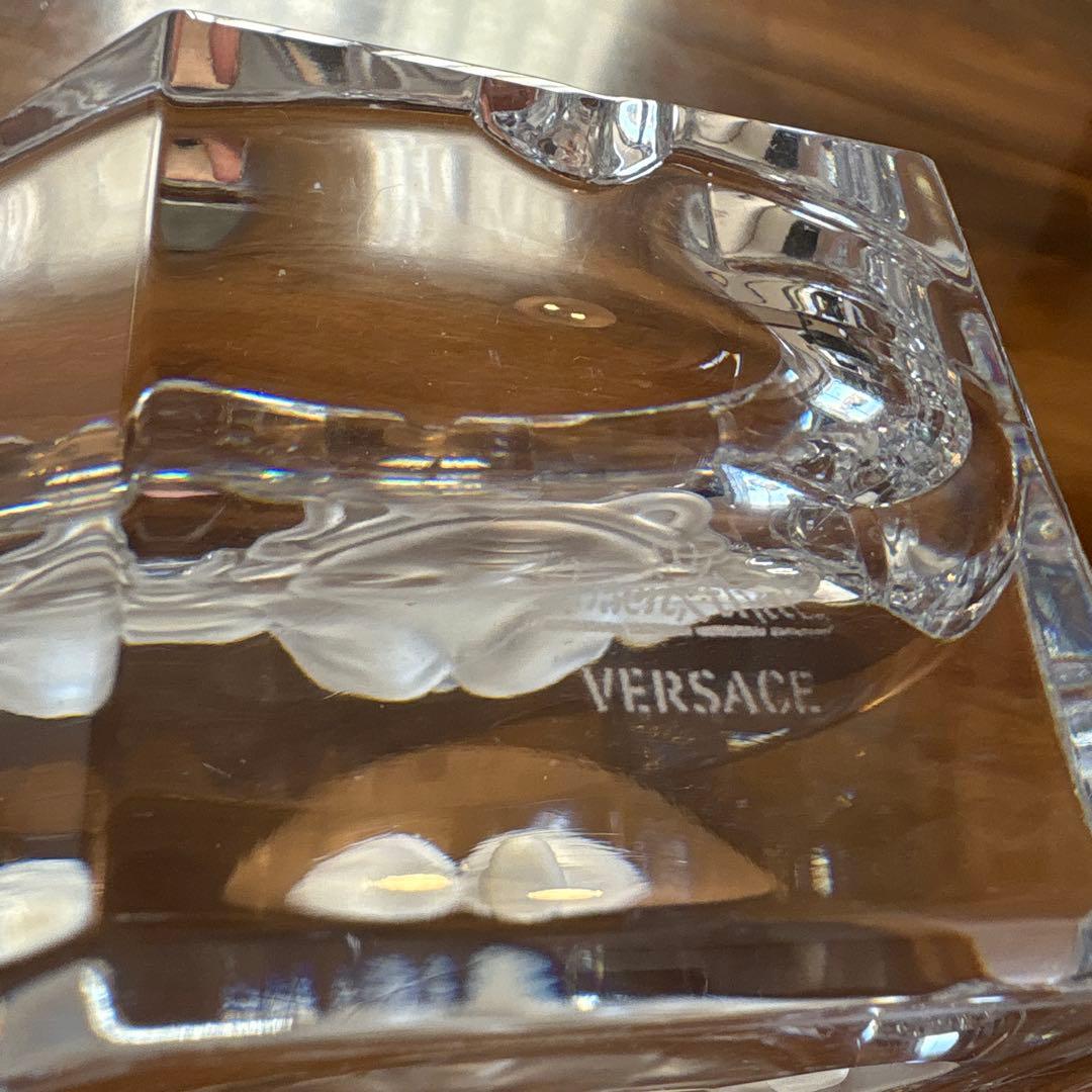 VERSACE メドゥーサミエール アッシュトレイ クリア　灰皿　インテリア