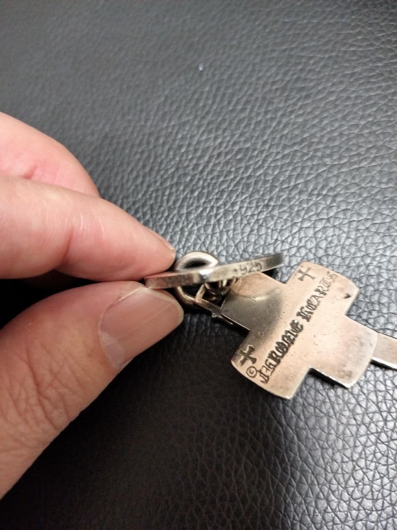シルバー925 クロス×ダガー デザイン ペンダントトップ 中古