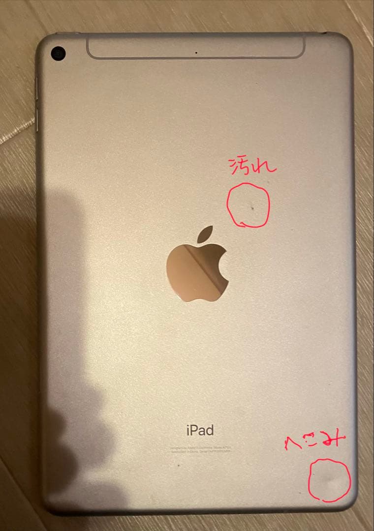 画面割れApple iPad mini(第5世代) シルバー 充電器付き