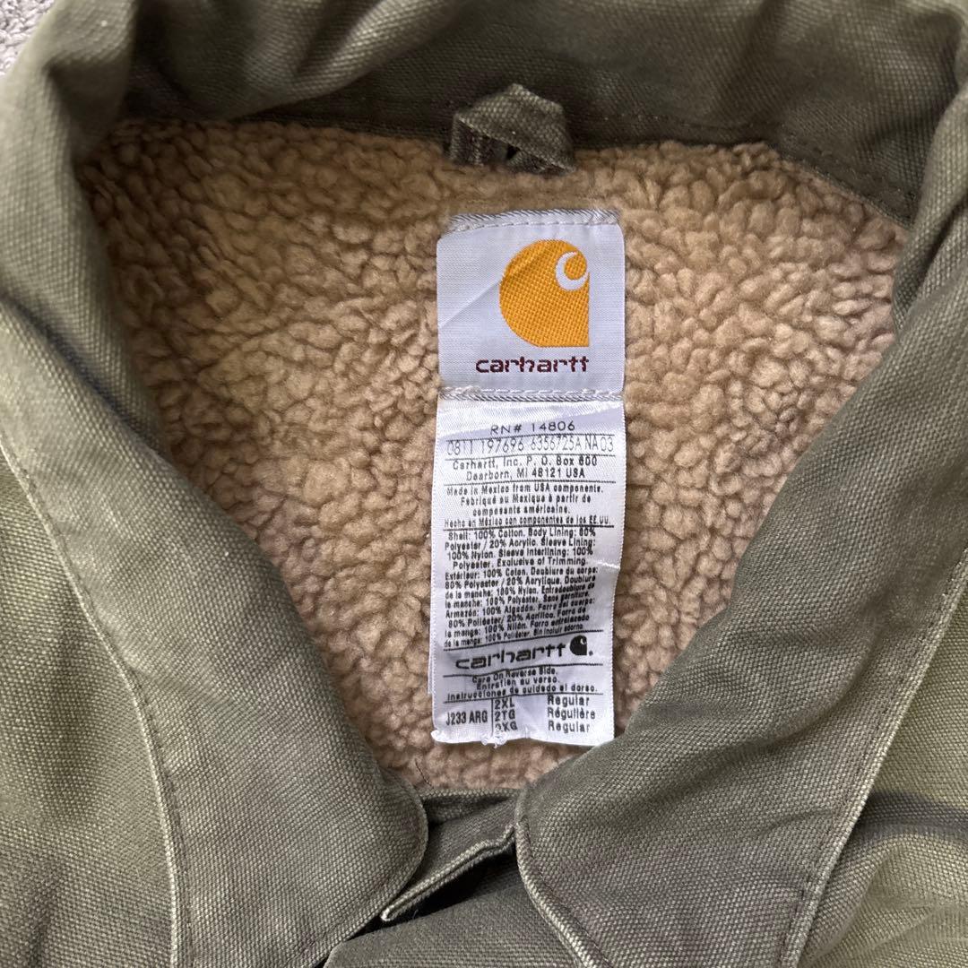 激レア　希少　Carhartt トラッカージャケット　デニムジャケット　グリーン