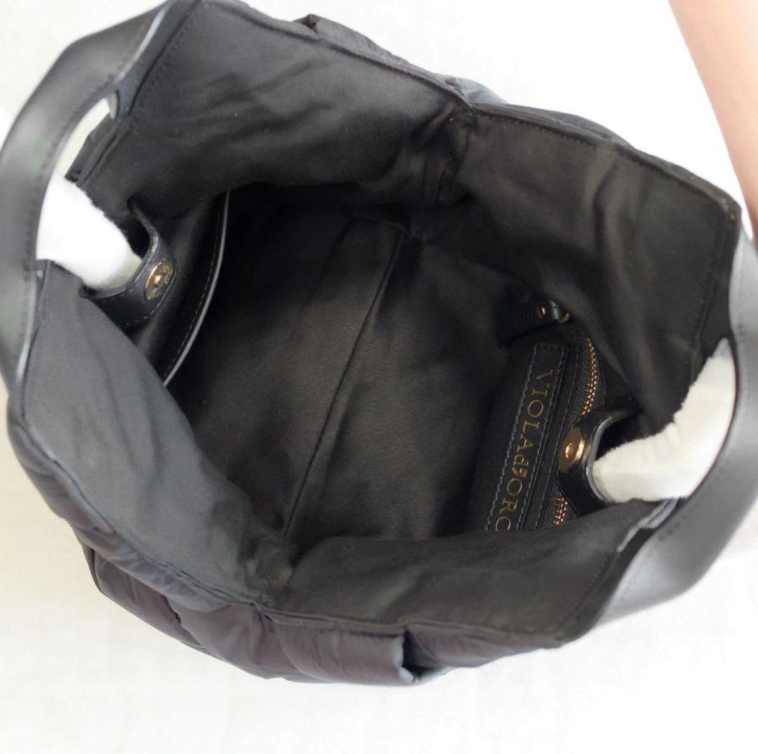 ★VIOLAd'ORO ★ELMO ナイロンメッシュハンドバッグヴィオラドーロ