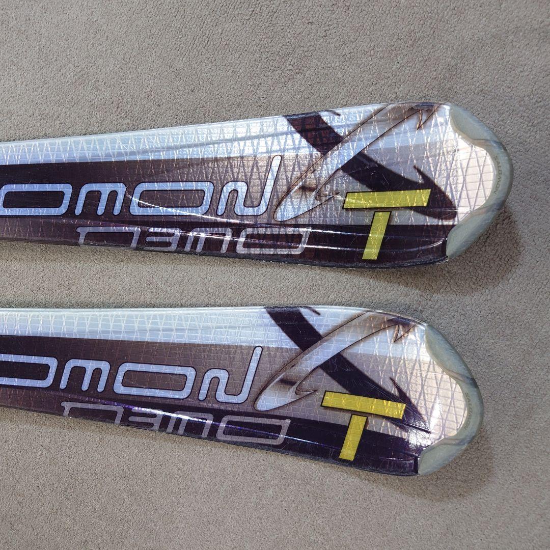 使用済比較的 綺麗サロモン156cmビンディング2点セット古いDEMOモデル