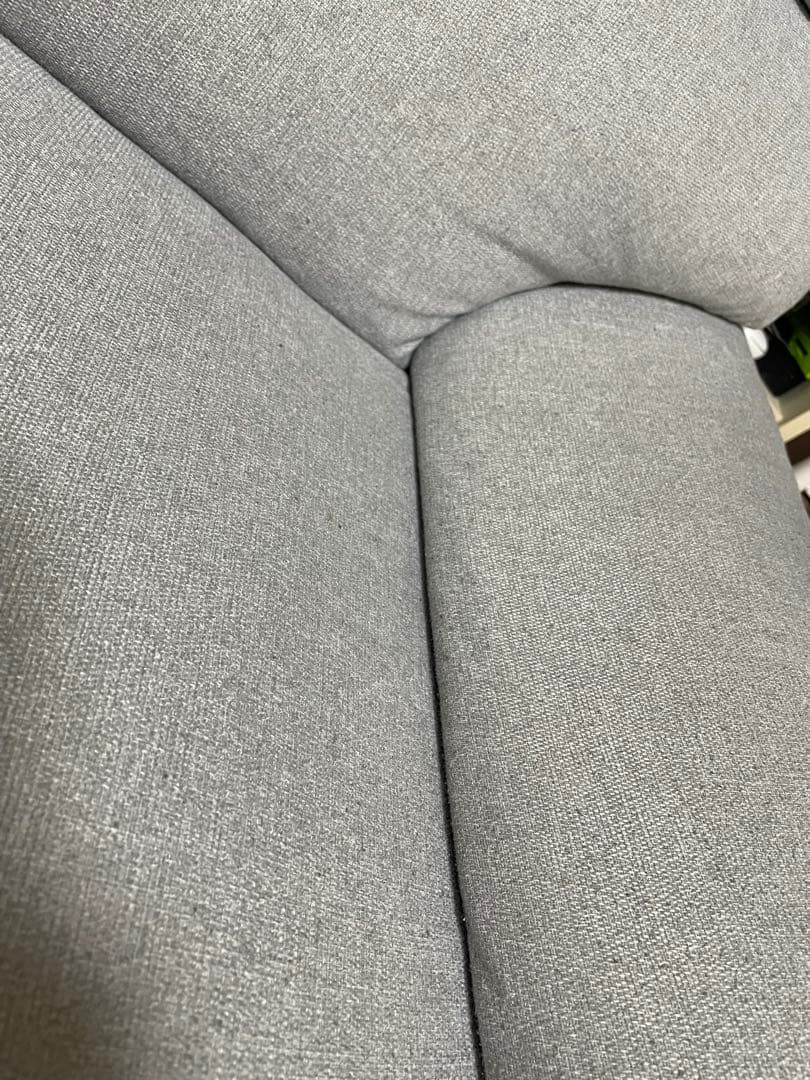 最終値引き:ニトリ ライトグレー 2人掛けソファ