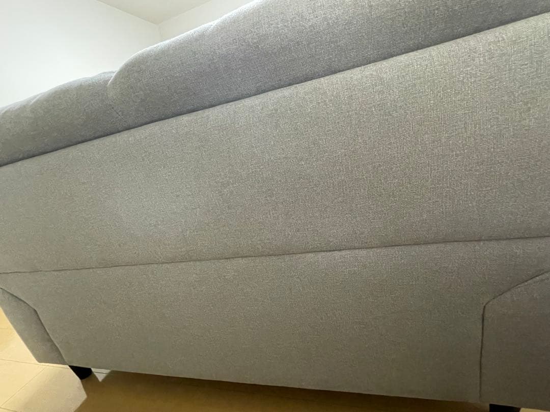 最終値引き:ニトリ ライトグレー 2人掛けソファ