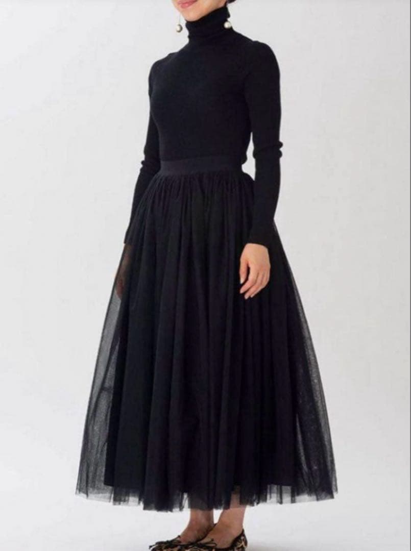 新品タグ付きツルバイマリコオイカワ Lusette チュールスカート 34