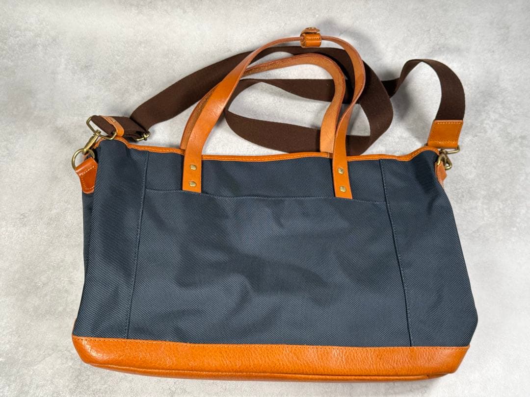 WONDER BAGGAGE デイリー 2WAY トートバッグ ネイビー