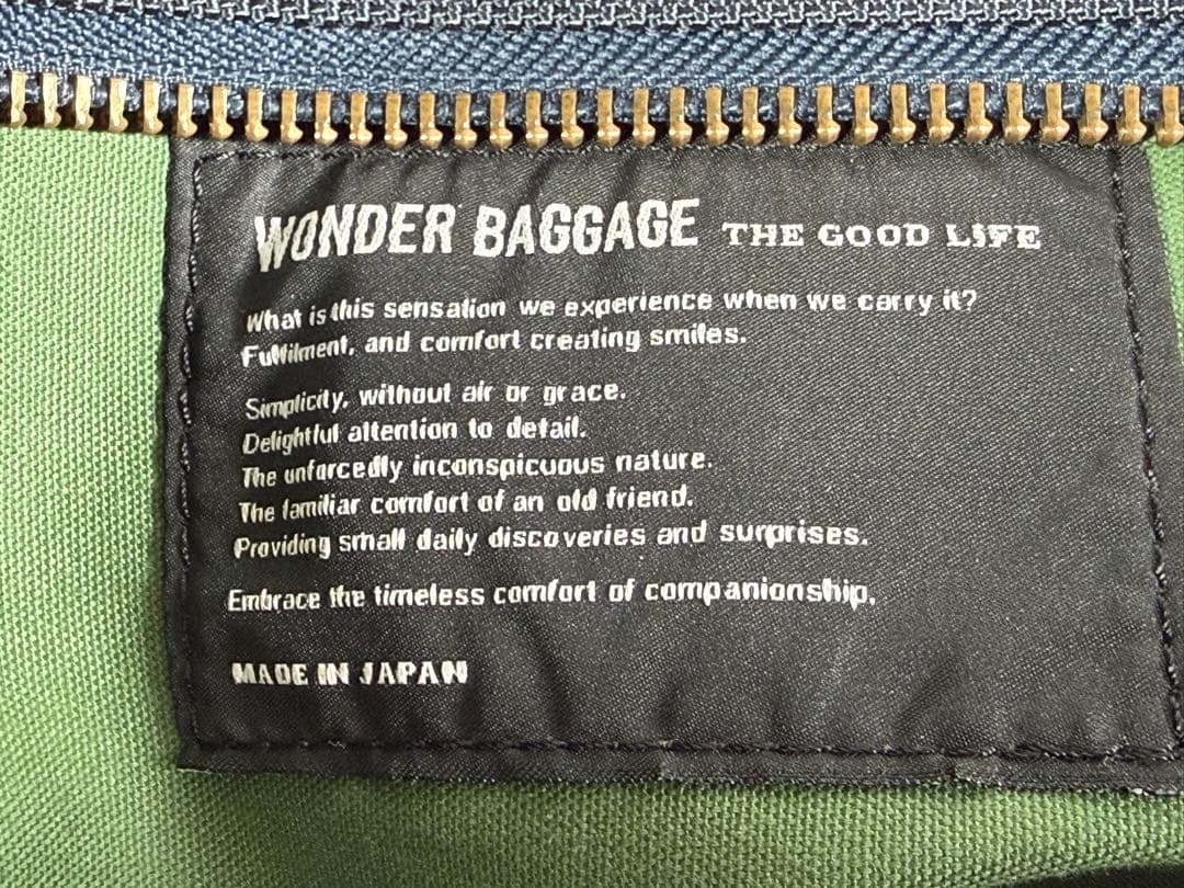 WONDER BAGGAGE デイリー 2WAY トートバッグ ネイビー