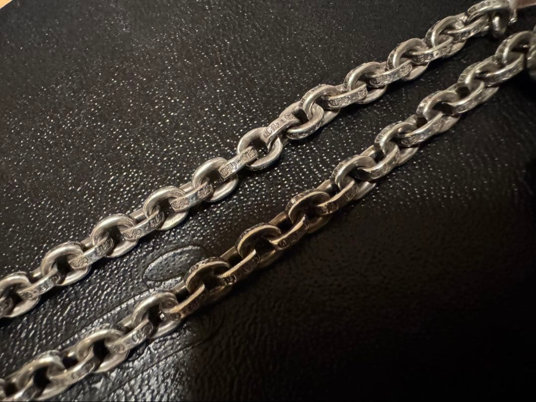 クロムハーツスモールクロスベイルwithベイルペーパーチェーン18インチ