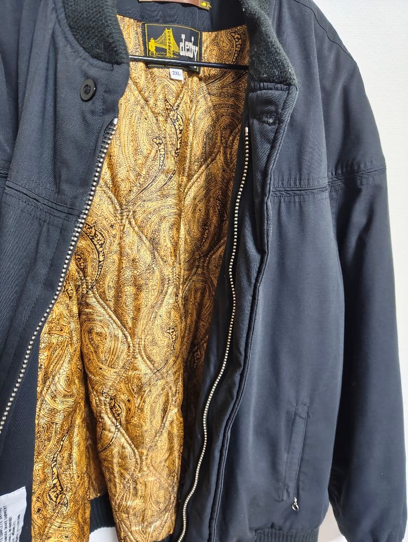 ダービーオブサンフランシスコ　ダービージャケット　黒×金2XL