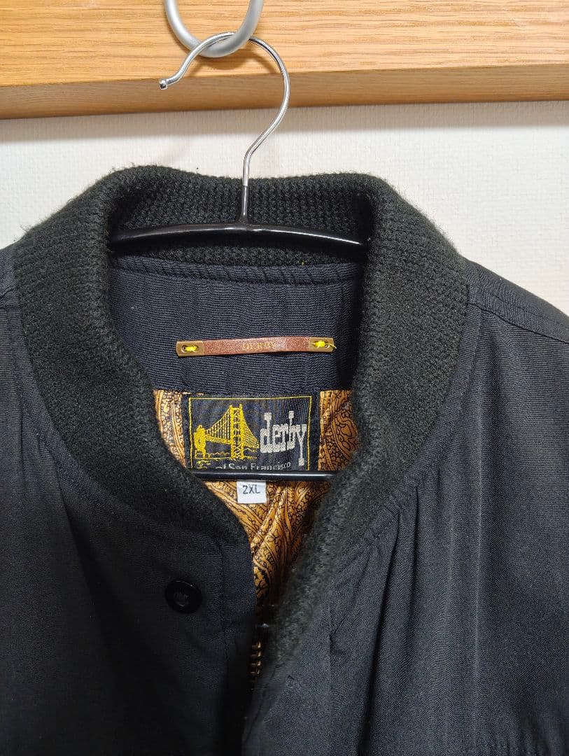 ダービーオブサンフランシスコ　ダービージャケット　黒×金2XL