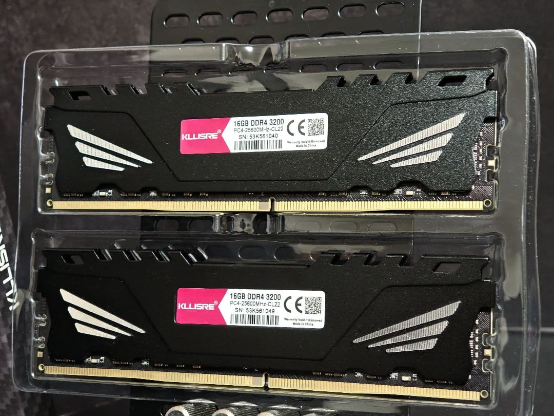 【新品未使用】Kllisre デスクトップDDR4メモリ16GB×2(32GB)