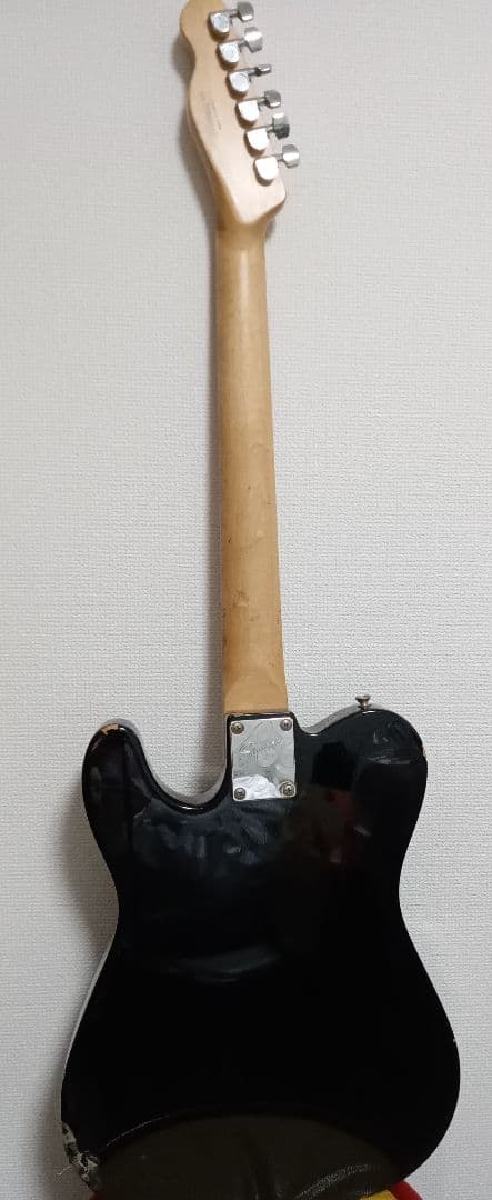 Squier Telecaster ブラック 見るからにジャンク再生楽しむ品