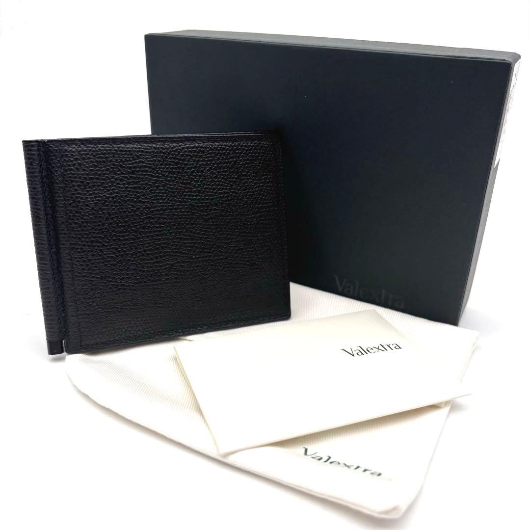✨未使用✨ ヴァレクストラ　マネークリップ　カーフスキン　ブラック　付属品完備