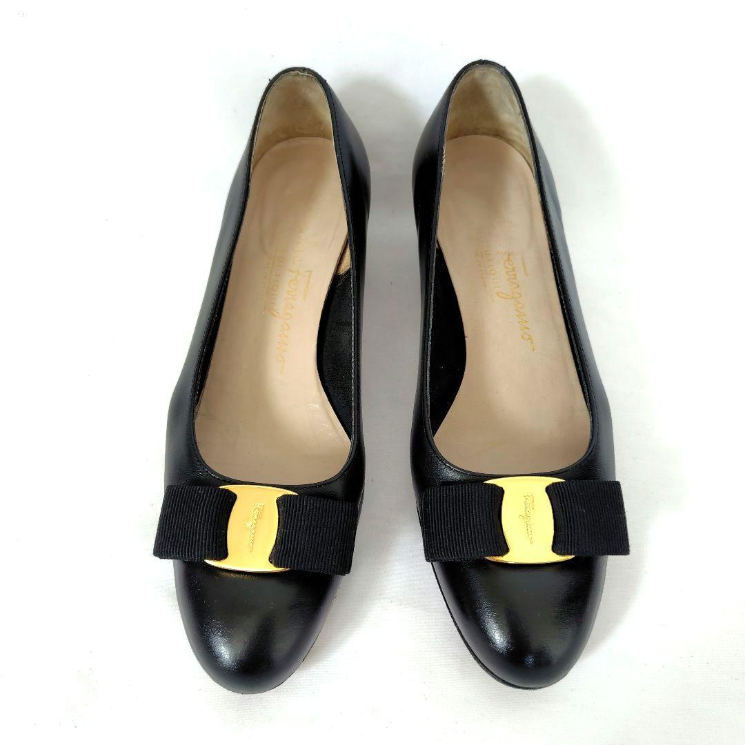 ✨️腕利き職人のリペア済✨️良品❤【フェラガモ】ヴァラ パンプス 黒