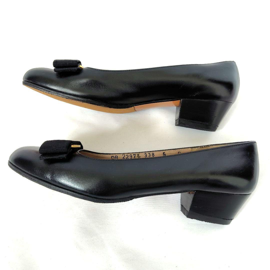 ✨️腕利き職人のリペア済✨️良品❤【フェラガモ】ヴァラ パンプス 黒