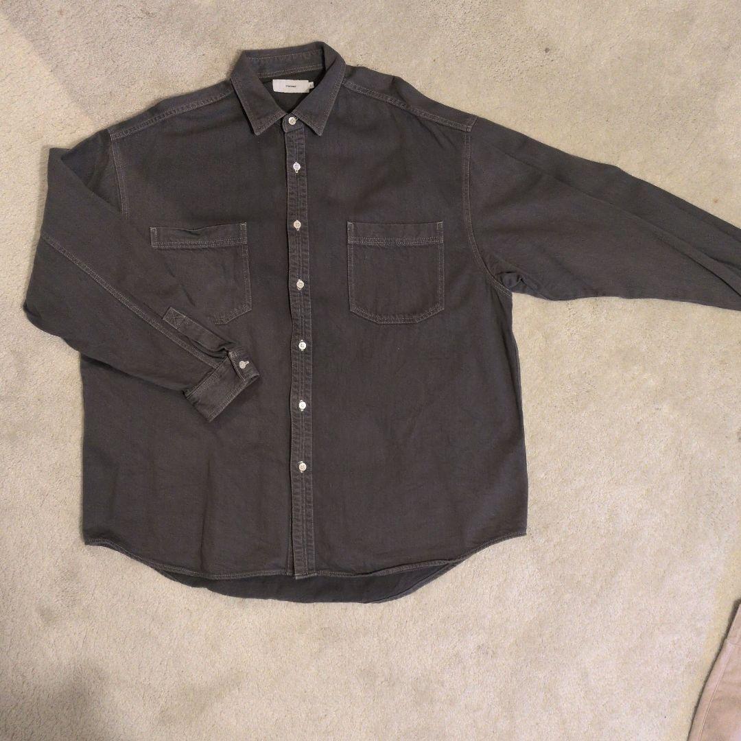 Graphpaper グレー デニムシャツ 長袖