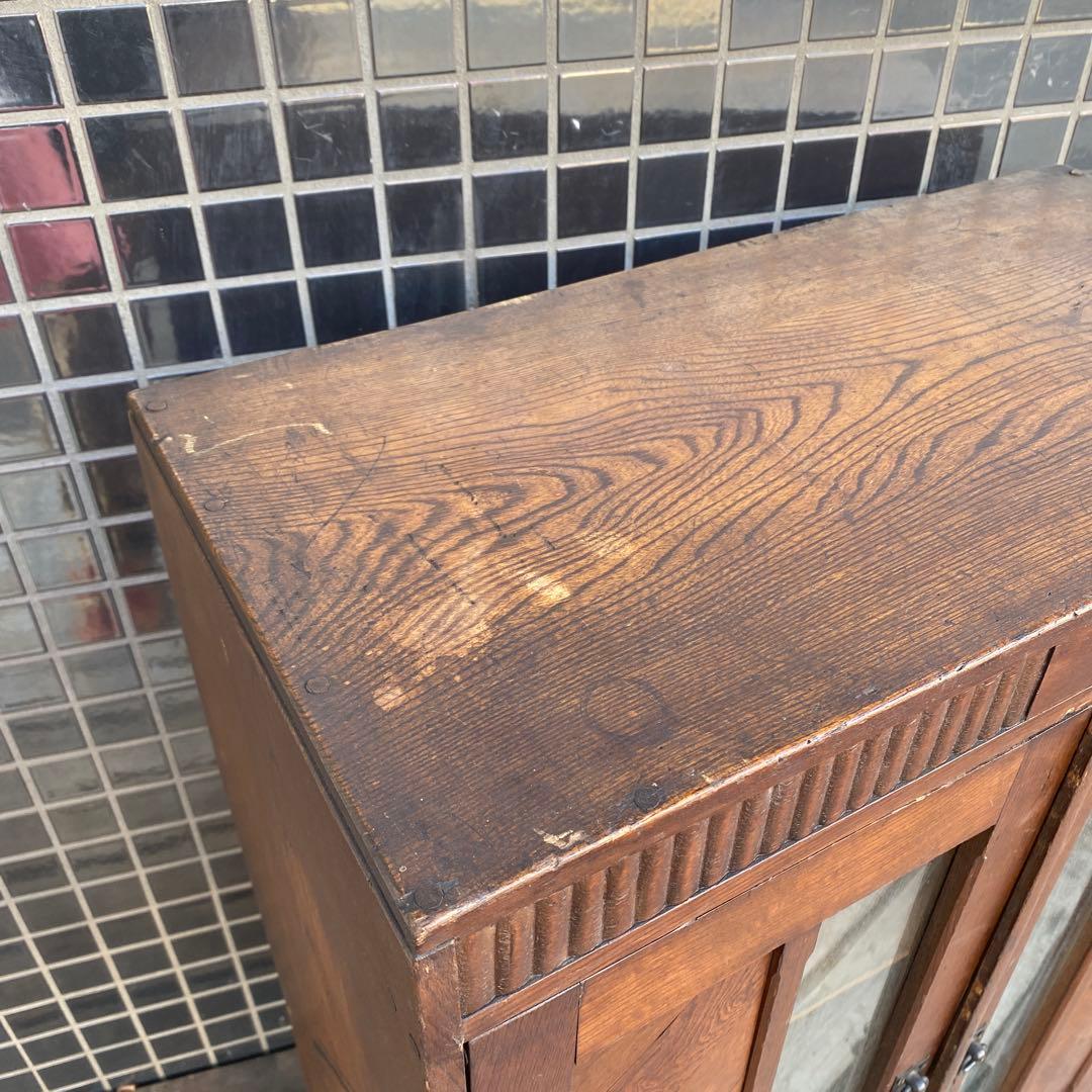 大正 昭和初期 時代物 本棚 食器棚 古家具 骨董品 店舗什器 インテリア