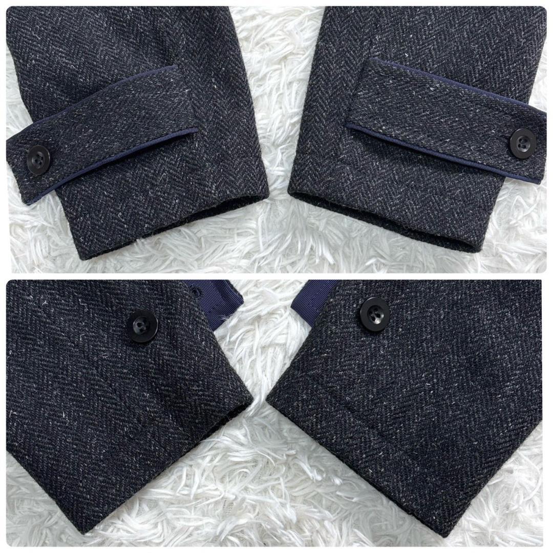 sacai サカイ ダークグレー ダッフルコート 1 ライナー付き