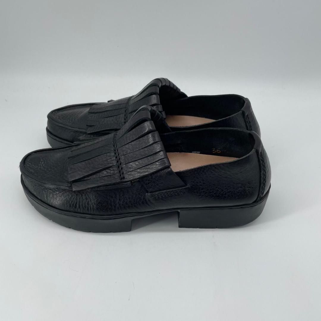 良品✨トリッペン フリンジローファー 黒 ブラック 36