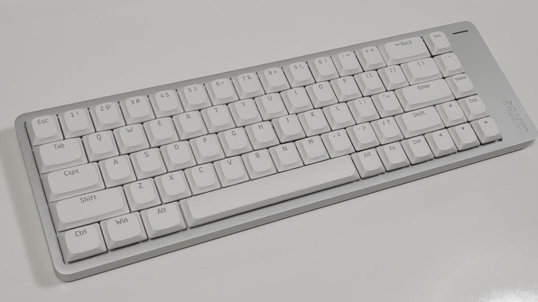 【特別限定カスタム】LOFREE FLOW2シルバー（68キー） ×静音ピンク軸