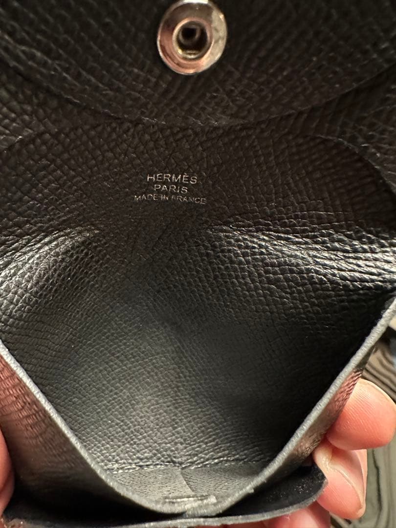 HERMES エルメス　バスティア　ケース　ブラック　ノアール　黒