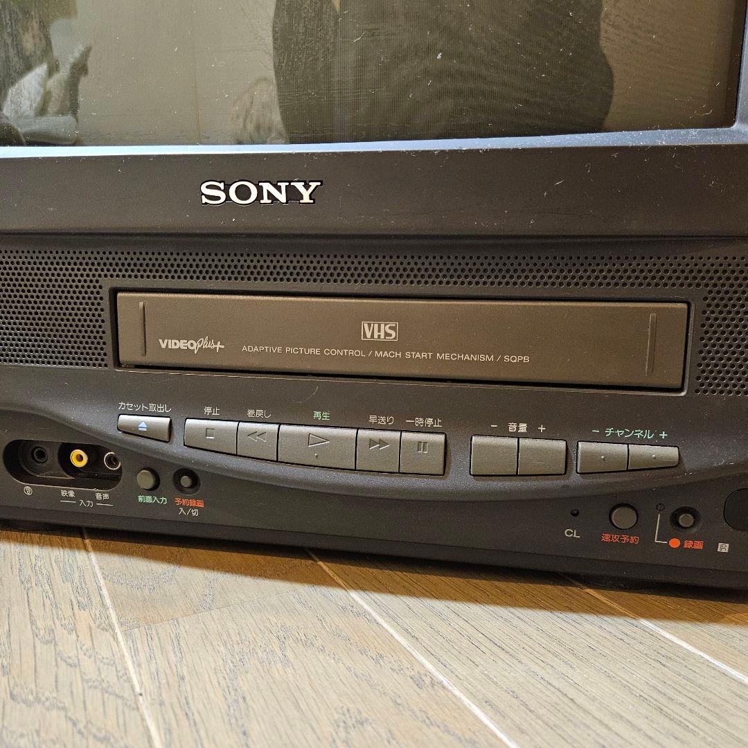 【VHS再生動作良好】SONY トリニトロン テレビデオ KV-14VHT1