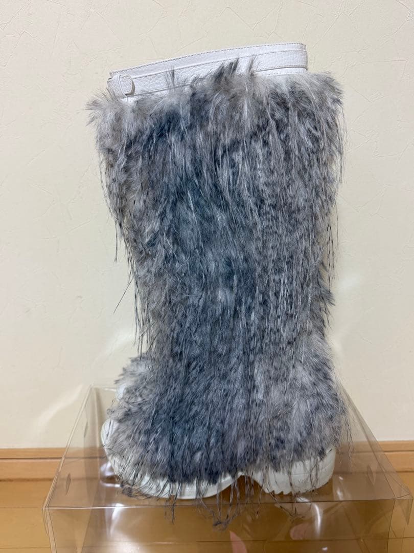 YELLO LONG BOOTS husky ファー ブーツ y2k 00s