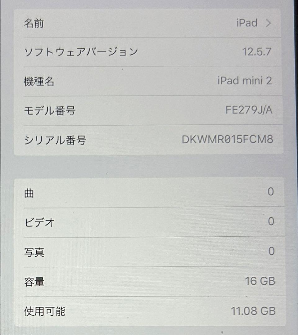 iPad本体 Apple iPad mini 2