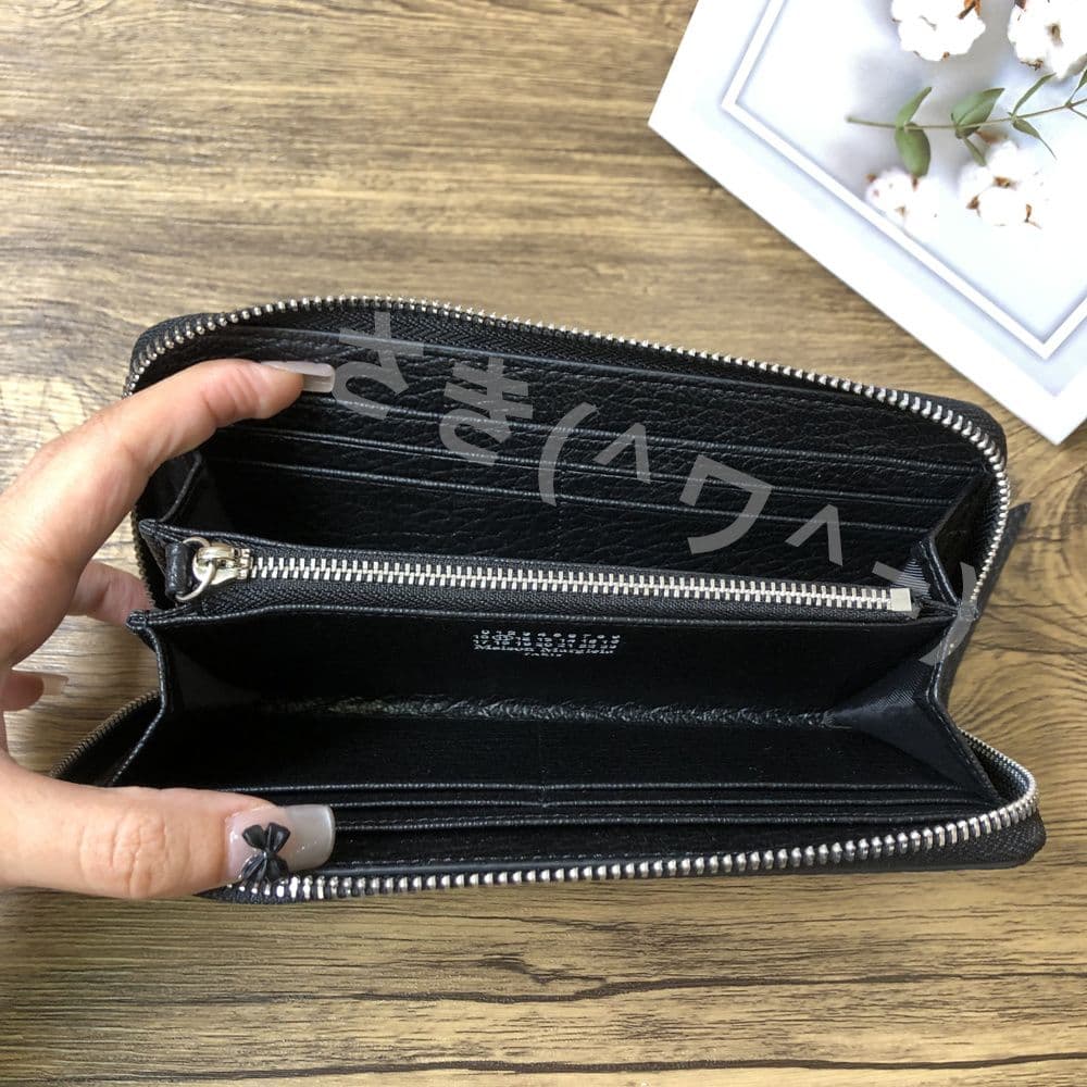 メゾンマルジェラ Maison Margiela ジッパー財布 ブラック