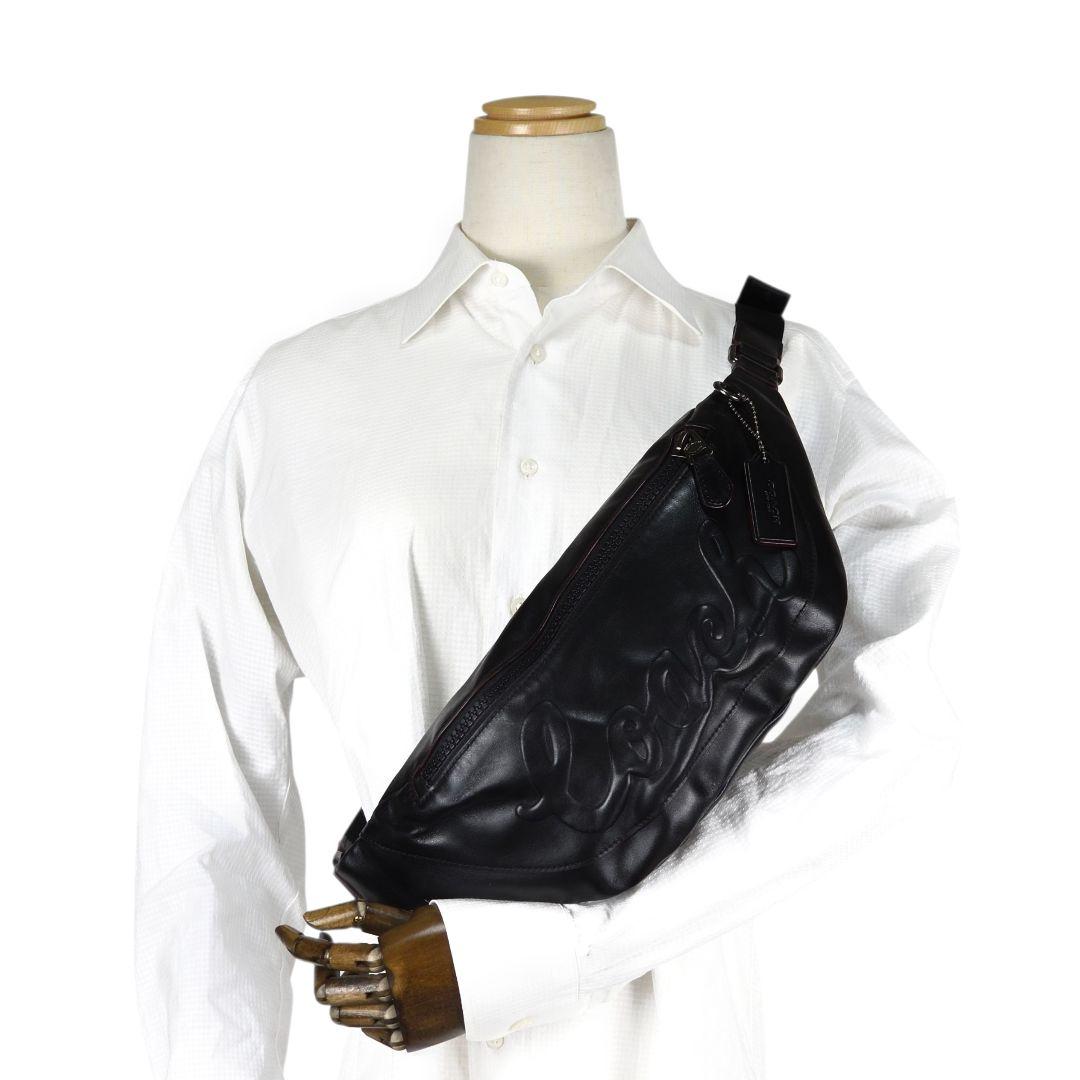 美品 コーチ COACH ウエストバッグ ボディーバッグ ブラック