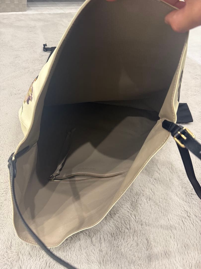 dries van noten トートバッグ　アイボリー　花柄　フラワー