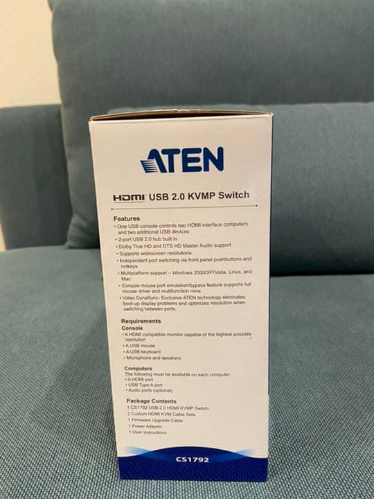 ATEN cs1792 kvmスイッチ 切替器