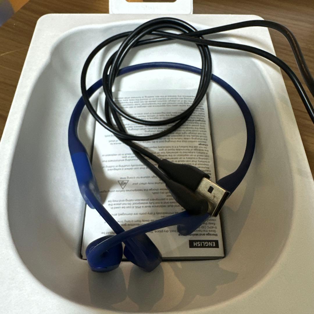 SHOKZ 骨伝導イヤホン ブルー