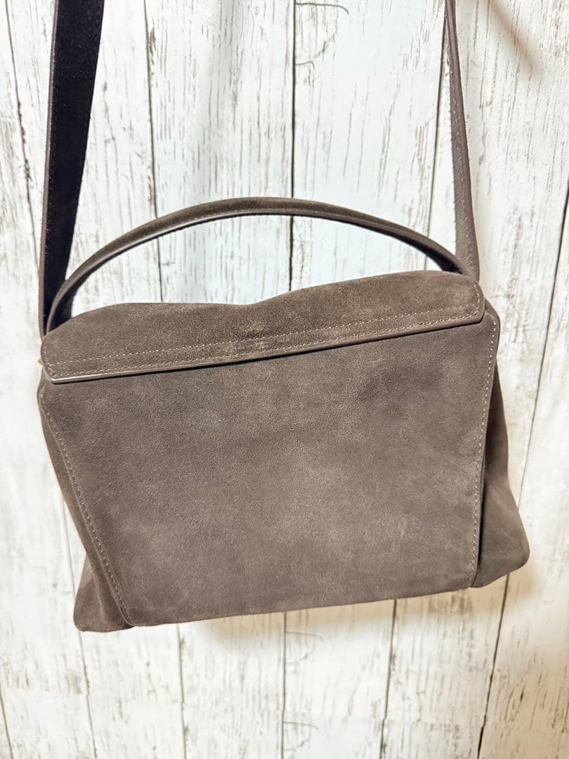 ZARA レザーショルダーバッグ　ブラウン