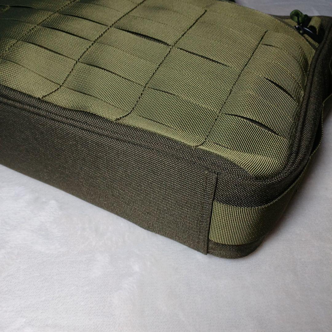 極美品SAC's Bar ミリタリーショルダー、ト―トバッグ　Ａ４　ＯＤ