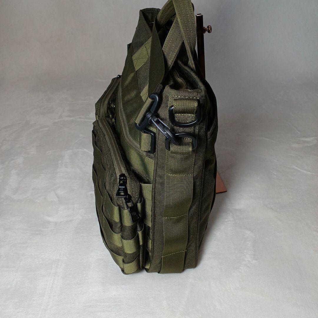 極美品SAC's Bar ミリタリーショルダー、ト―トバッグ　Ａ４　ＯＤ